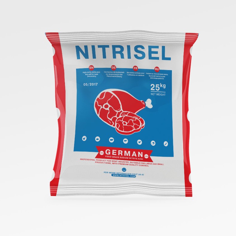 Нитритная соль NITRISEL 0,6%, нитритно-посолочная смесь  25 кг, напыление, профессиональная (NITRISEL GMBH)