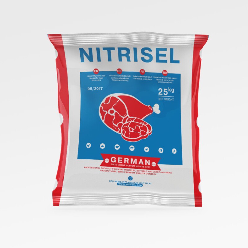 Соль нитритная экстра, нитритно-посолочная смесь,  25 кг, ТМ "NITRISEL", NaN02 0.6%, напыление, профессиональная (Импортная, NITRISEL GMBH)
