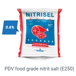 Нитритная соль NITRISEL 0,6%, нитритно-посолочная смесь  25 кг, напыление, профессиональная (NITRISEL GMBH)