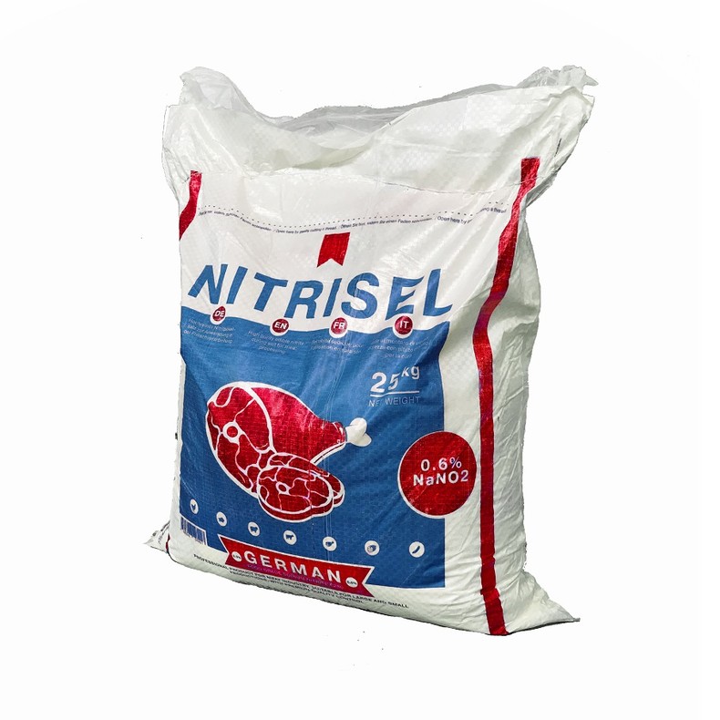 Соль нитритная экстра, нитритно-посолочная смесь,  25 кг, ТМ "NITRISEL", NaN02 0.6%, напыление, профессиональная (Импортная, NITRISEL GMBH)