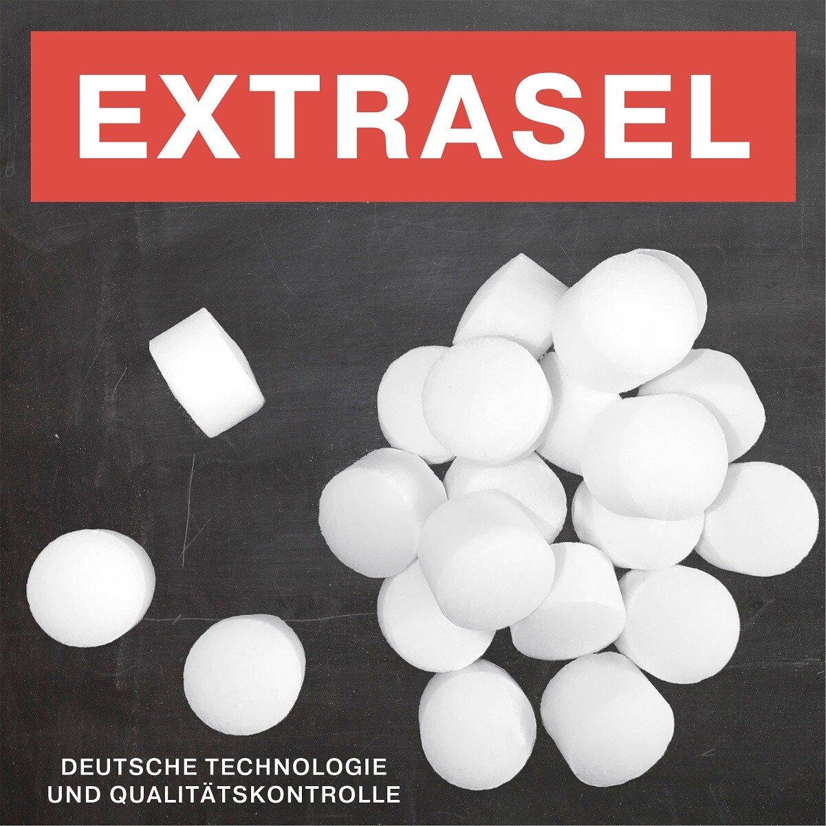 Соль таблетированная 25 кг, ТМ "EXTRASEL", пищевая, Экспертная, Калиброванная. NaCL 99,9 % (Импортная, Extrasel GMBH)