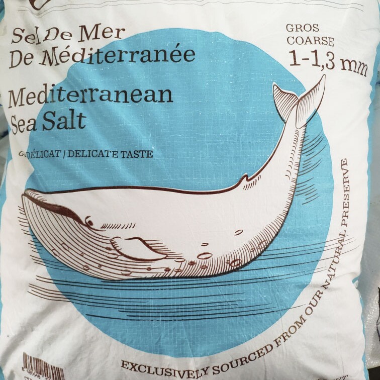 Соль Морская ТМ "OCEANIKA (FR) SEL DE MER", пищевая, натуральная, 25 кг, средняя (1-1,3), помол 1 (Импортная, SelDeMer)