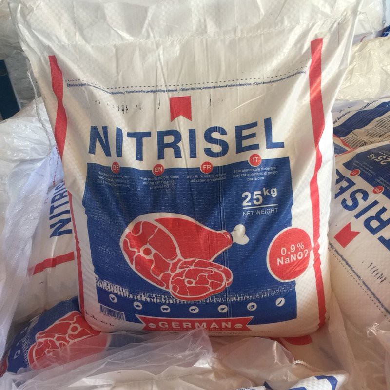 Соль нитритная экстра, нитритно-посолочная смесь,  25 кг, ТМ "NITRISEL", NaN02 0.9%, напыление, профессиональная (Импортная, NITRISEL GMBH)