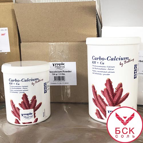 Добавка Tropic Marin Carbo Calcium Powder для Аквариумов и Океанариумов, 1400 гр банка (Германия)