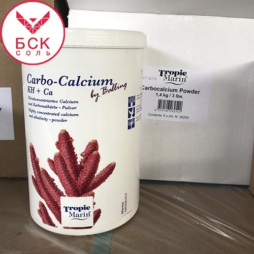 Добавка Tropic Marin Carbo Calcium Powder для Аквариумов и Океанариумов, 1400 гр банка (Германия)