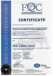 ISO БСК 14001 производство соды бск сертификат