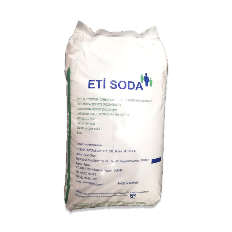 Сода пищевая (гидрокарбонат натрия) в мешках по 25кг (Турция - ETI Soda)