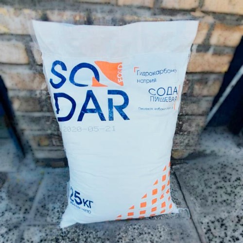 SODAR®, сода пищевая (гидрокарбонат натрия), 25 кг.