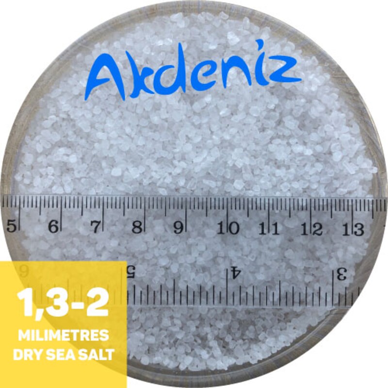 AKDENIZ®, соль пищевая морская, средняя (помол 2: 1,3 мм — 2,0 мм), 50 кг.