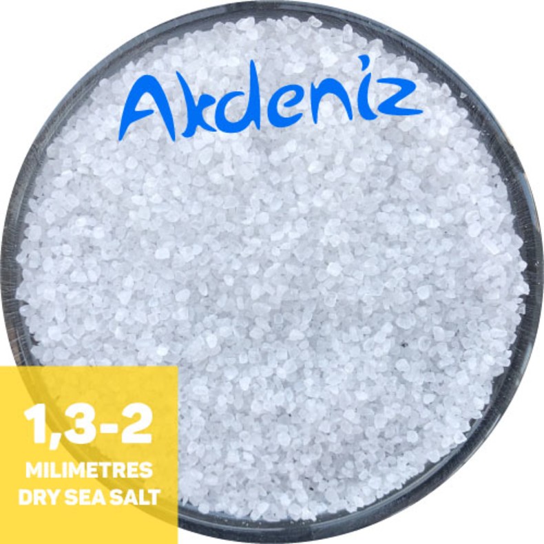 AKDENIZ®, соль пищевая морская, средняя (помол 2: 1,3 мм — 2,0 мм), 25 кг.