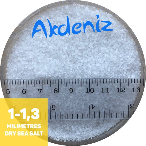 AKDENIZ®, соль пищевая морская, средняя (помол 1: 1,0 мм — 1,3 мм), 50 кг