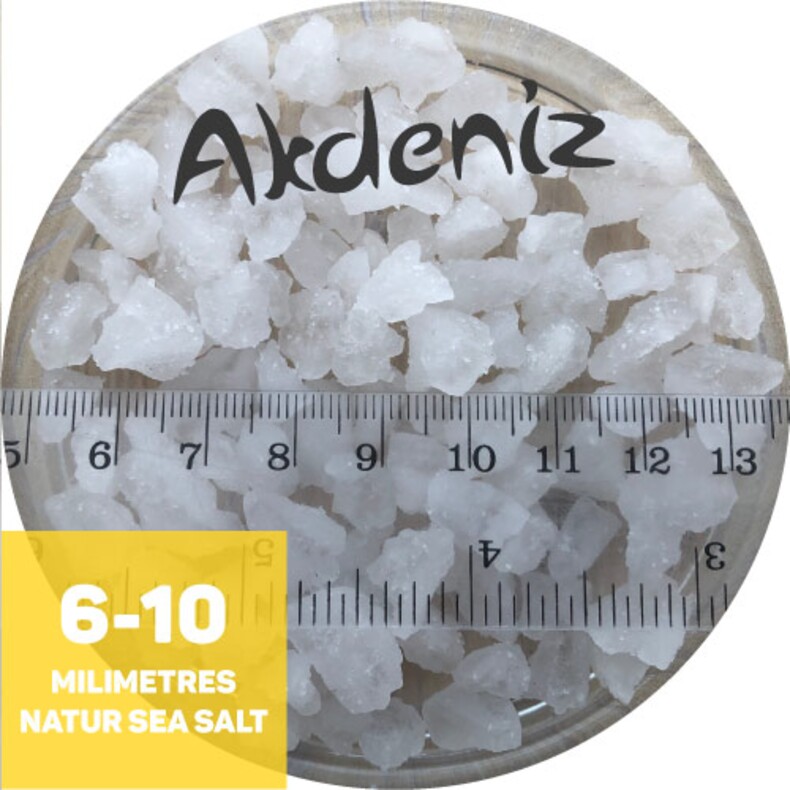 AKDENIZ®, соль пищевая морская, очень крупная (6,0 мм — 10,0 мм), 25 кг.