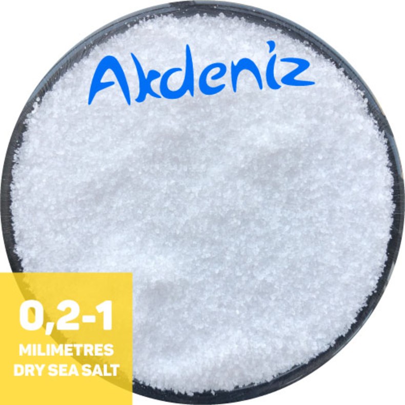 AKDENIZ®, соль пищевая морская, мелкая (помол 0: 0,0 мм — 1,0 мм), йодированная, 25 кг.