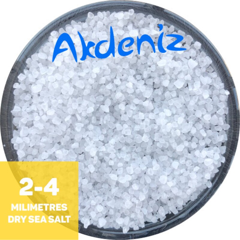 AKDENIZ®, соль пищевая морская, крупная (помол 3: 2,0 мм — 4,0 мм), 50 кг.
