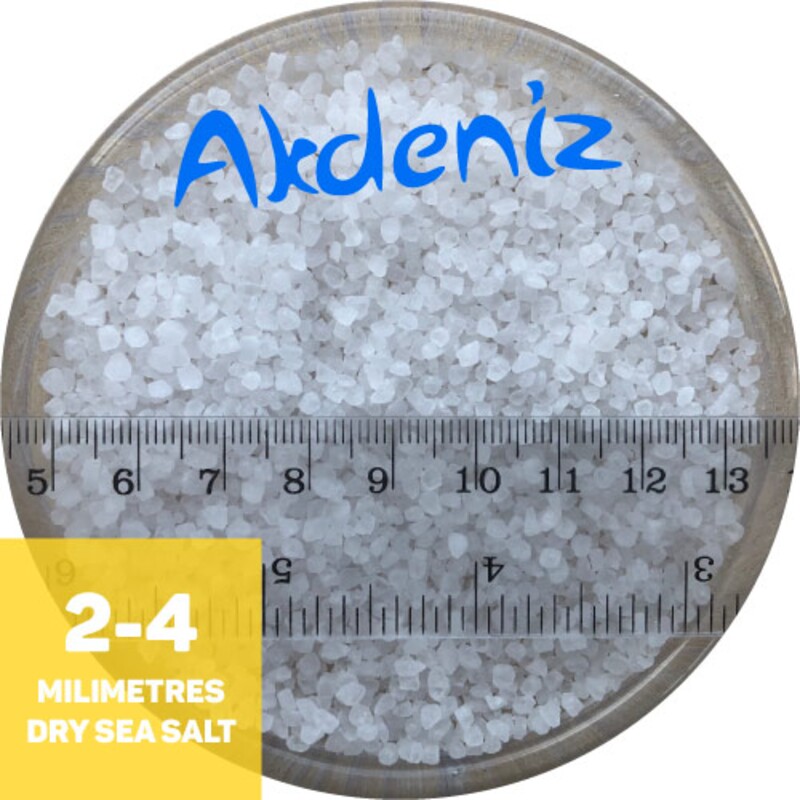 AKDENIZ®, соль пищевая морская, крупная (помол 3: 2,0 мм — 4,0 мм), 50 кг.
