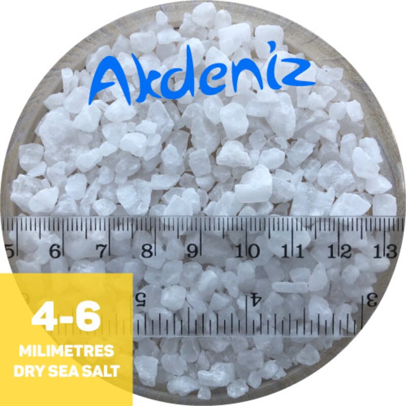 AKDENIZ®, соль пищевая морская, крупная (4,0 мм — 6,0 мм), 50 кг.