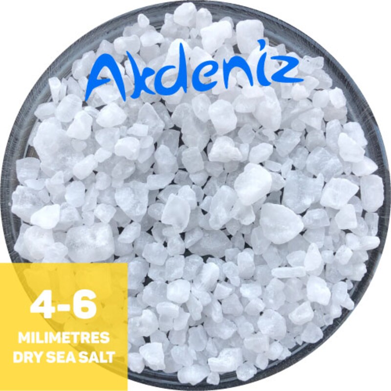 AKDENIZ®, соль пищевая морская, крупная (4,0 мм — 6,0 мм), 25 кг.