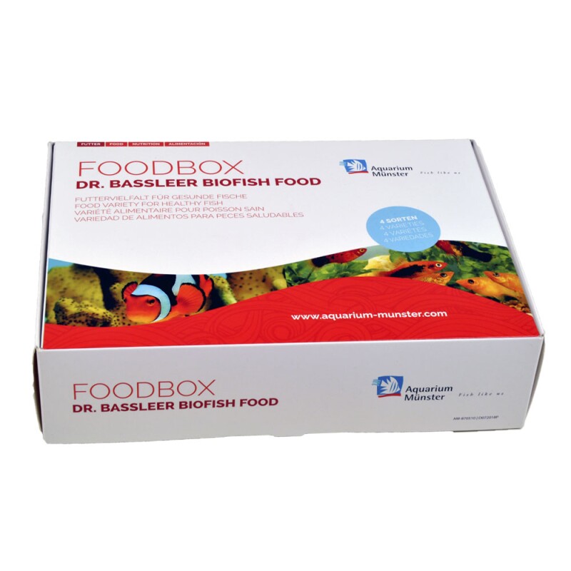 Комплект из 4 видов корма для рыб, DR. BASSLEER BF FOODBOX