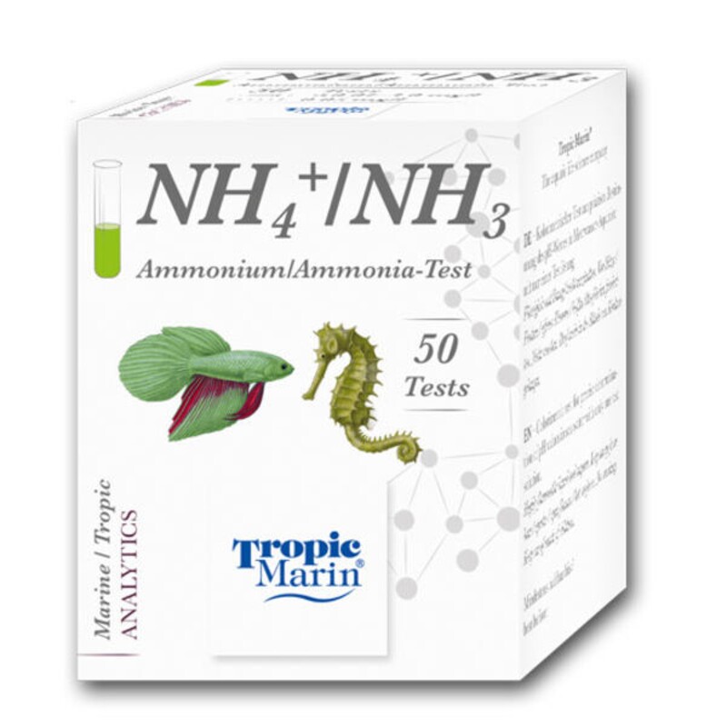 Tropic Marin® , тест для воды NH4+/ NH3 (Аммоний/Аммиак), для Аквариумов и Океанариумов, (Германия)