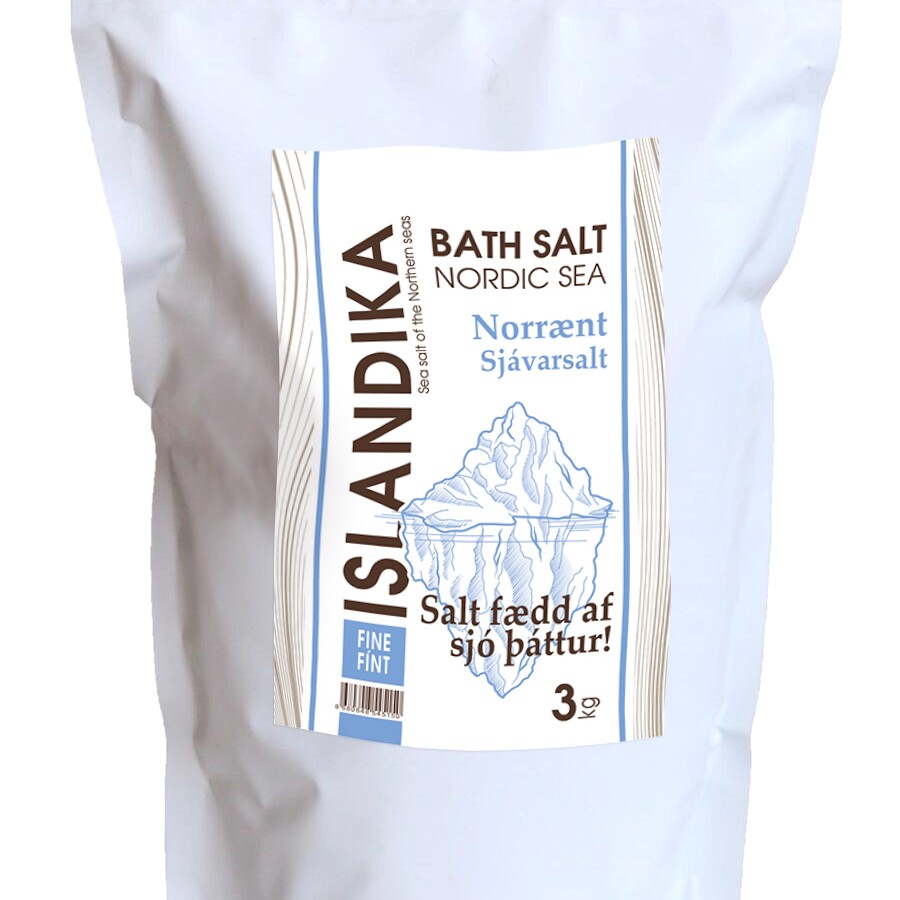 Соль специальная для ванн, природная морская соль, мелкая гранула, ISLANDIKA (Исландика), пачка 3 кг.