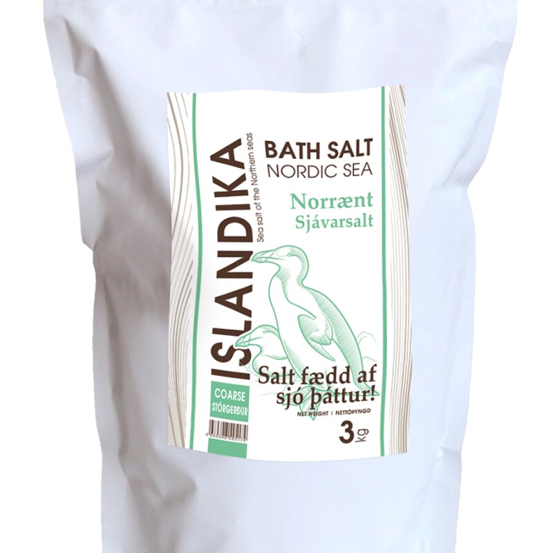 Соль специальная для ванн, природная морская соль, классическая гранула, ISLANDIKA (Исландика), пачка 3 кг.