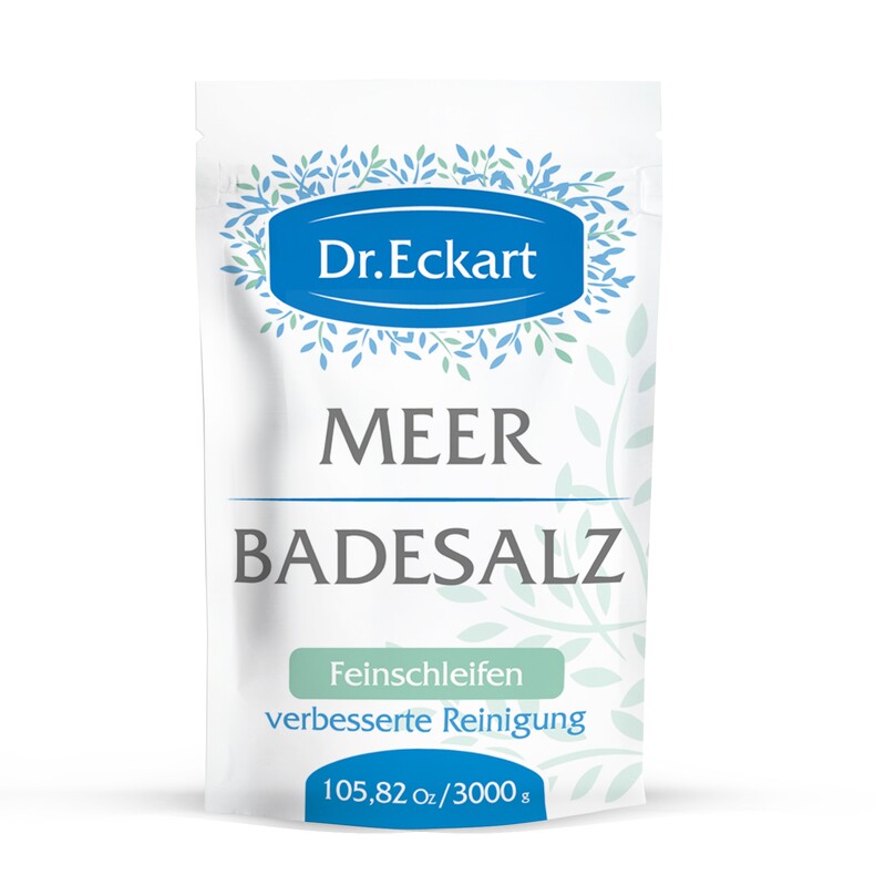 Соль специальная для ванн, природная морская соль, мелкая гранула, Dr. ECKART (доктор Эккарт), пачка 3 кг.