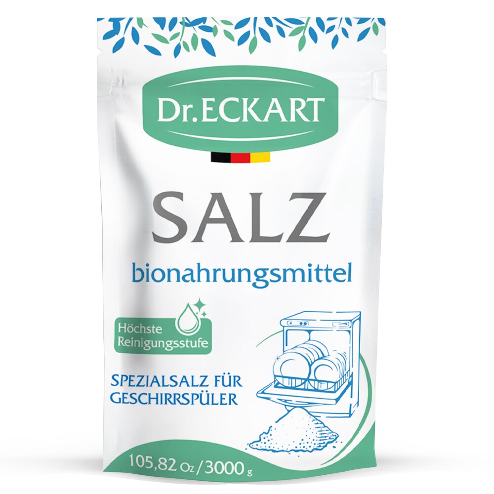 Соль для посудомоечных машин крупнокристаллическая, Dr. Eckart, пачка 3 кг.