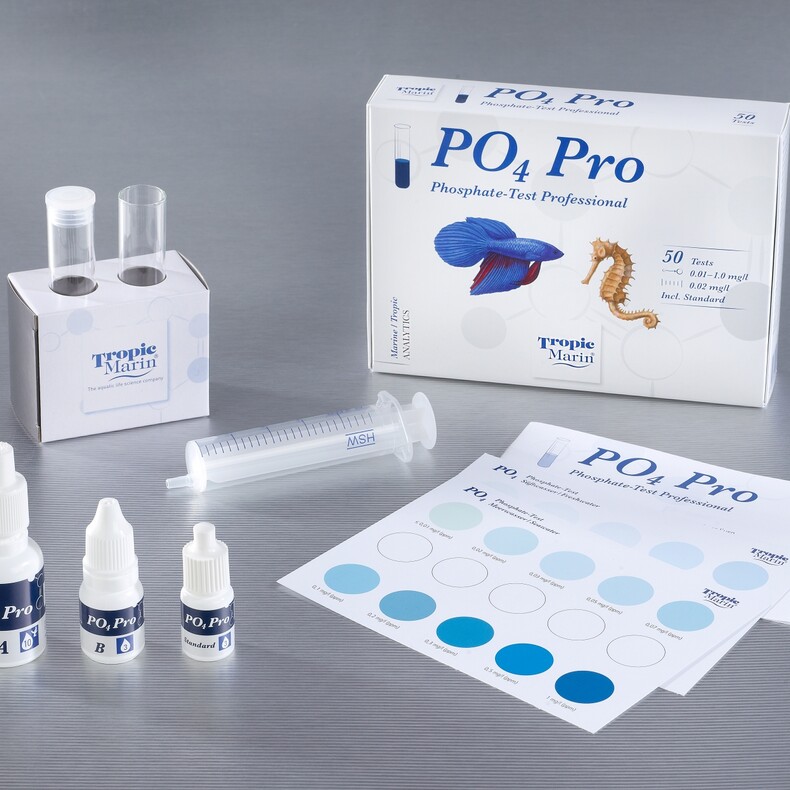 Tropic Marin® , тест для воды PO4 PRO (фосфат, профессиональный), для Аквариумов и Океанариумов, (Германия)