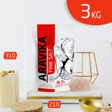 Розовая гималайская пищевая соль ТМ ARAVIKA Супер крупная 3кг  1