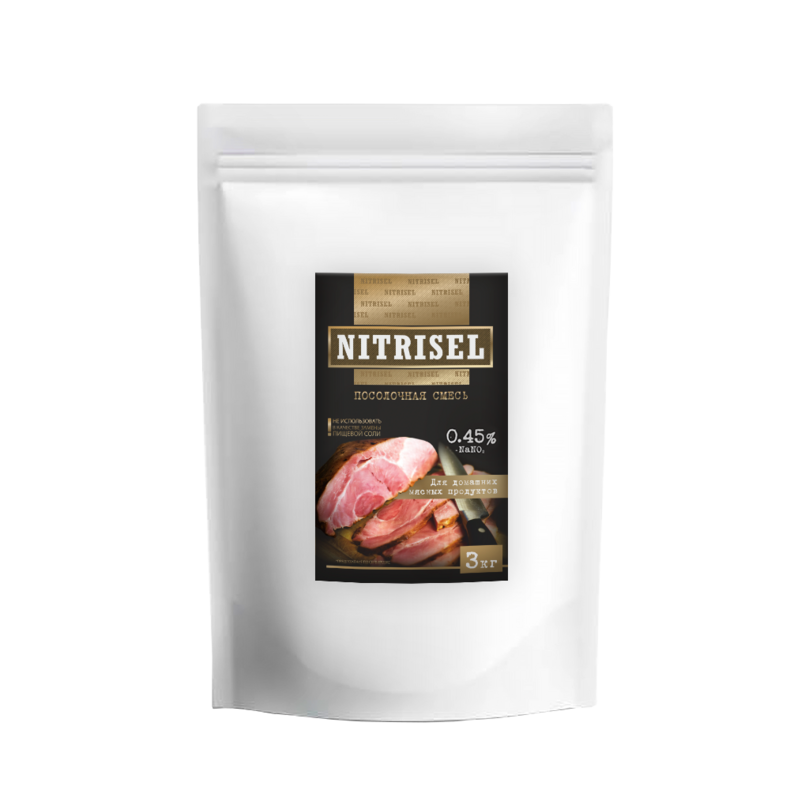 Нитритная соль NITRISEL 0,45%, нитритно-посолочная смесь  3 кг, напыление, профессиональная (NITRISEL GMBH)