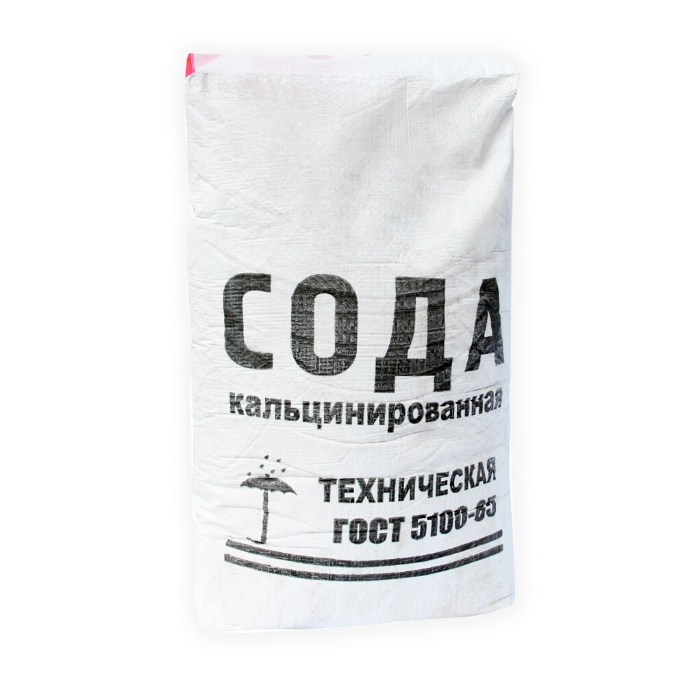 Сода техническая кальцинированная марки А, мешок 25 кг (Россия - АО "Башкирская содовая компания")